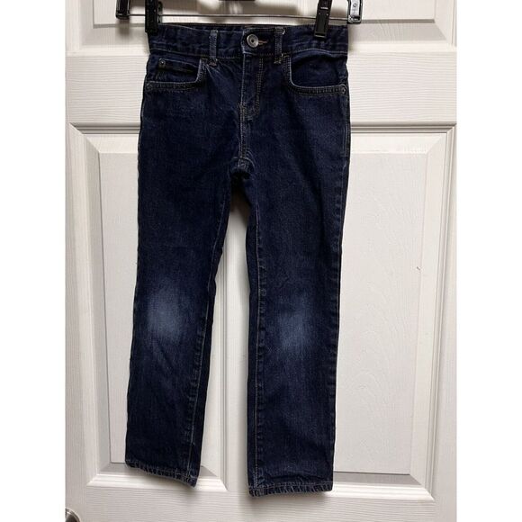 0129 Childrens‎ Place Boys Straight Leg Jeans Size 6 Adjustable Waist - Picture 1 of 7